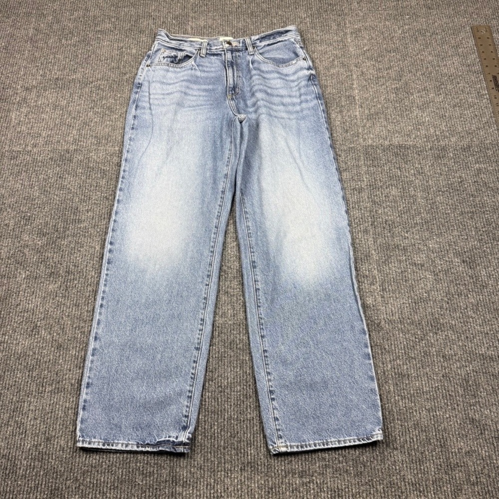 Universal Thread 90s Baggy Jeans Light Wash High Rise Wide Leg Size 8R 014085830
